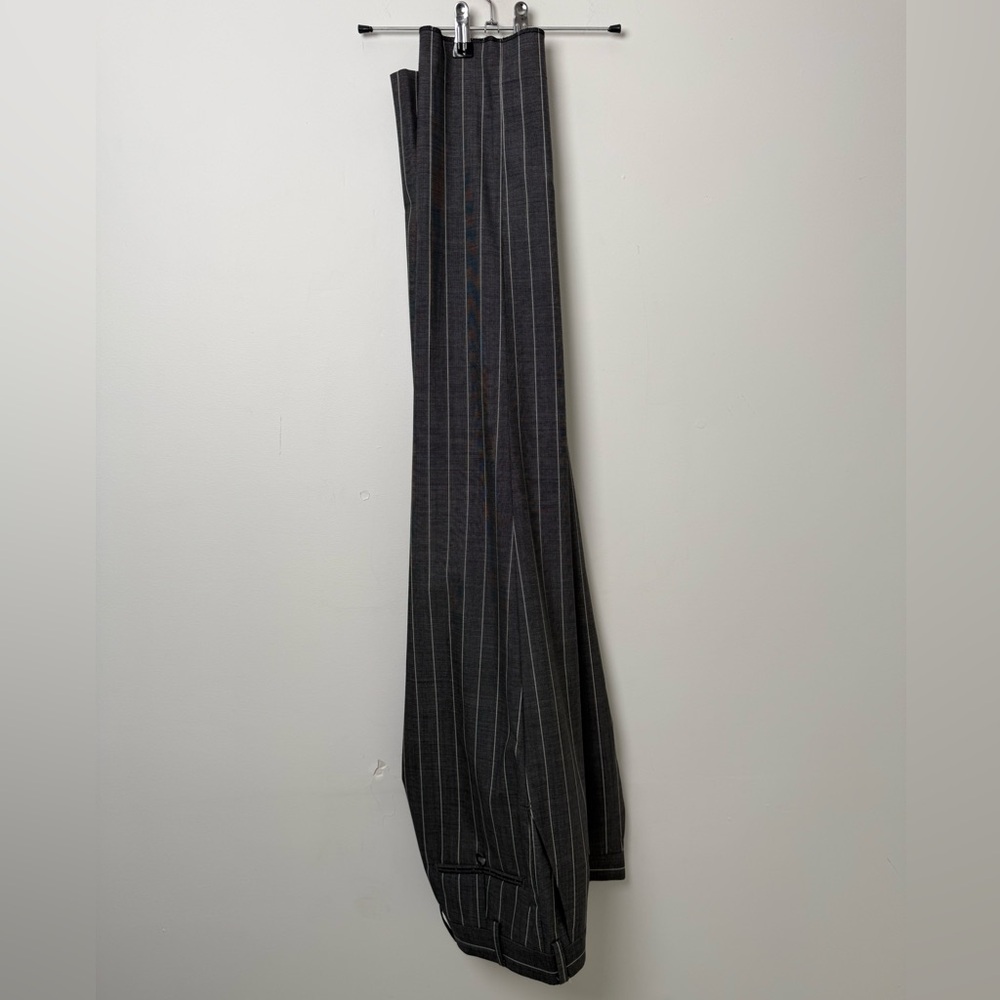 SuitSupply gray pinstripe wool 2pc suit - vitale barberis canonico eu 48/ us 38 - Picture 6 of 11